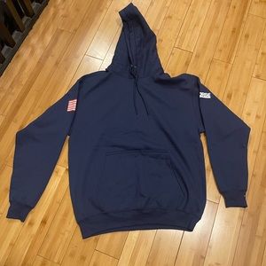 Large Navy Blue Hoodie. Tanner Brand New